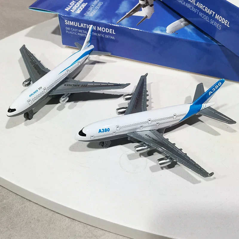 

Инерционная модель самолета-транспортного средства, 1/2 шт., для детей, имитационная, из сплава, с откатным механизмом, подарок для мальчиков, настольное украшение