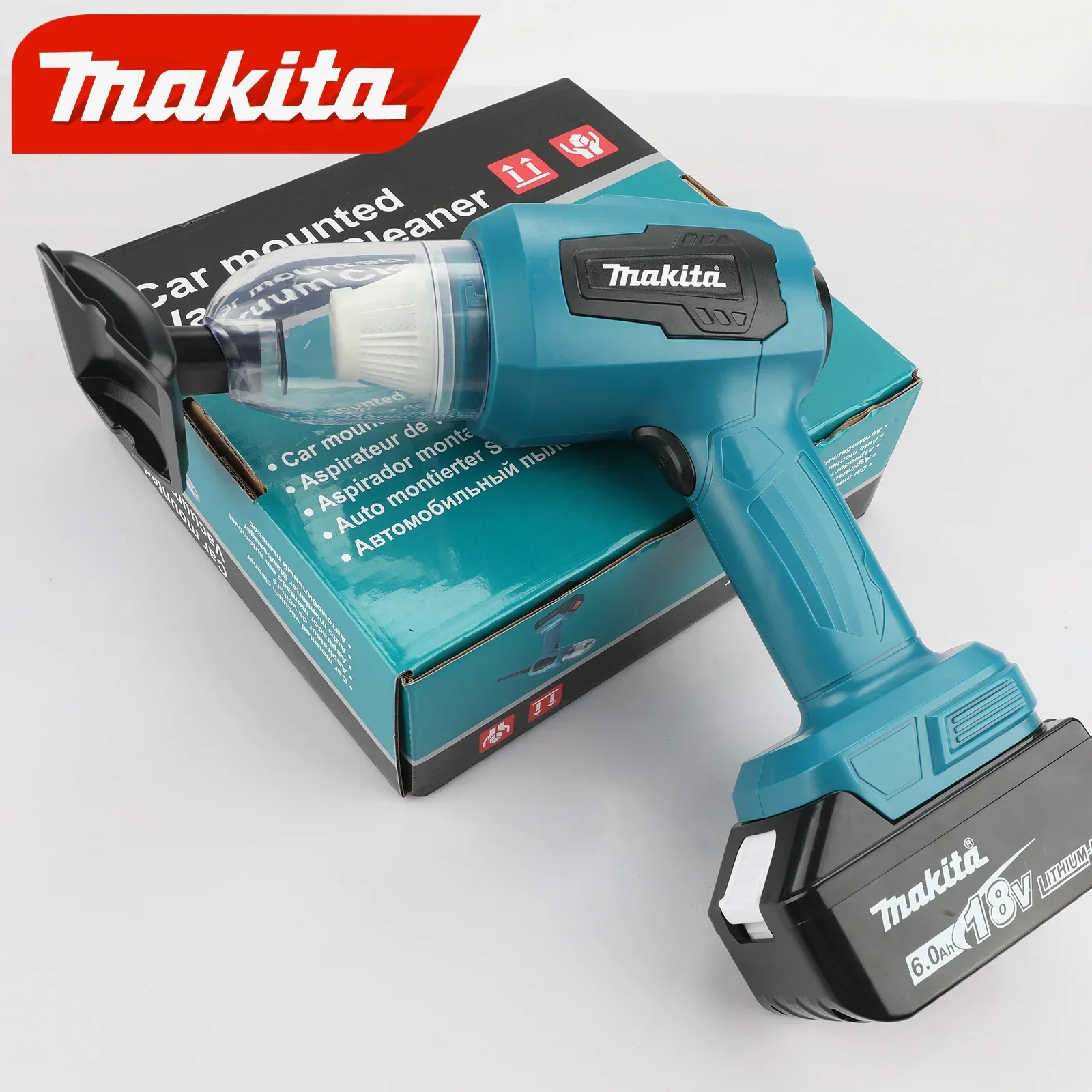 Makita M213 200W High Suction Vacuum Cleaner Compatible With Makita 18V Lithium Battery Car Workshop Dust Clearing Hand tools - view 4