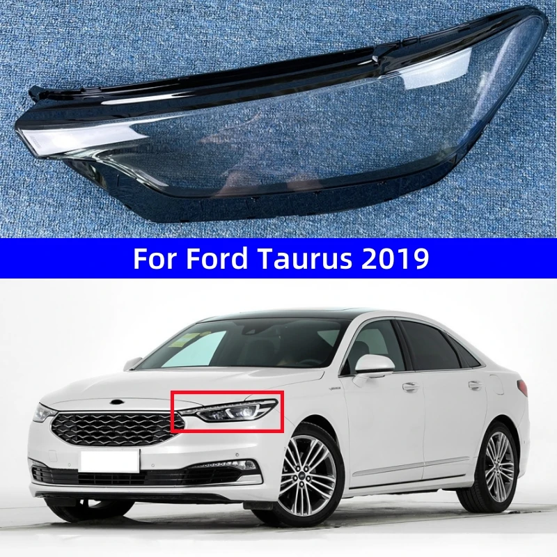 

Для Ford Taurus 2019, аксессуары для автомобиля, прозрачный материал ПК, стеклянные фары, корпус
