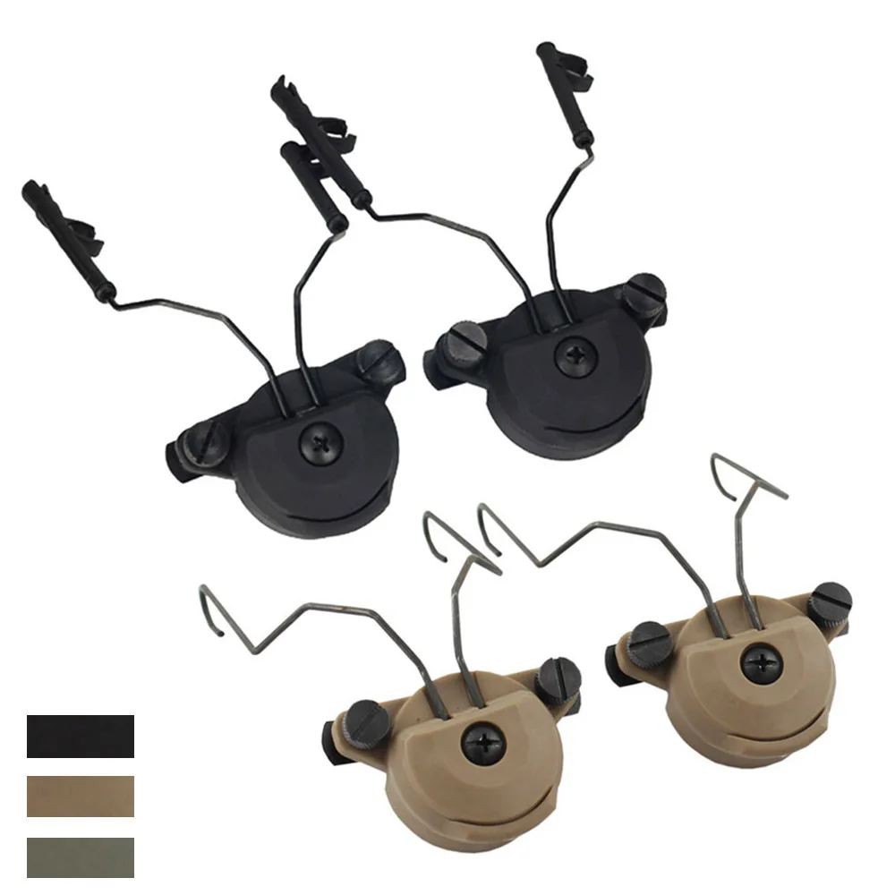 Adaptador de auriculares táctico Airsoft Wendy EXFIL, soporte de suspensión para riel de casco con rotación de 360