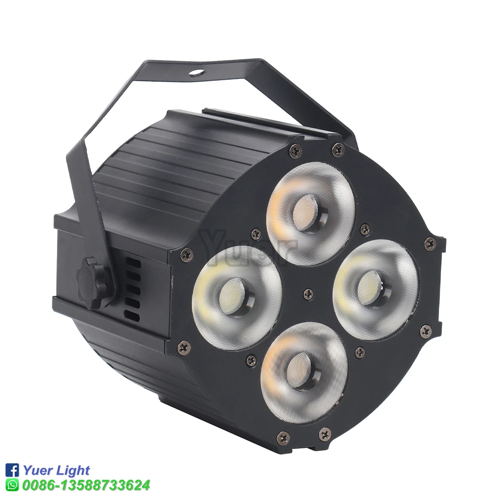 LED Par 120W COB Lighting 4X30W Cw Ww Two-Color Par Light Dmx Controller Stage Effect lights For DJ Disco Party Church/Garden