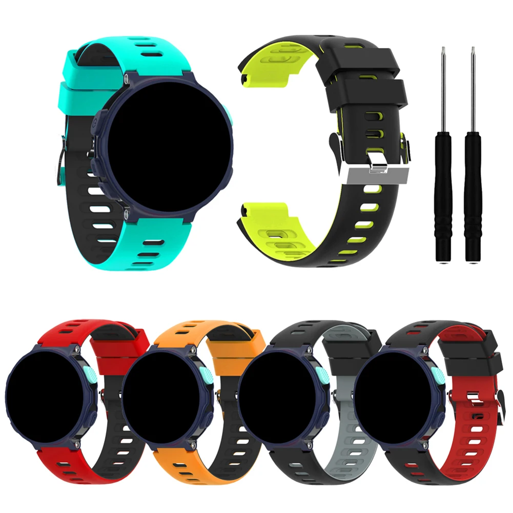 

Силиконовый регулируемый ремешок для часов, сменный ремешок, ремень, аксессуары для умных часов Garmin Forerunner 220/230/235/620/630