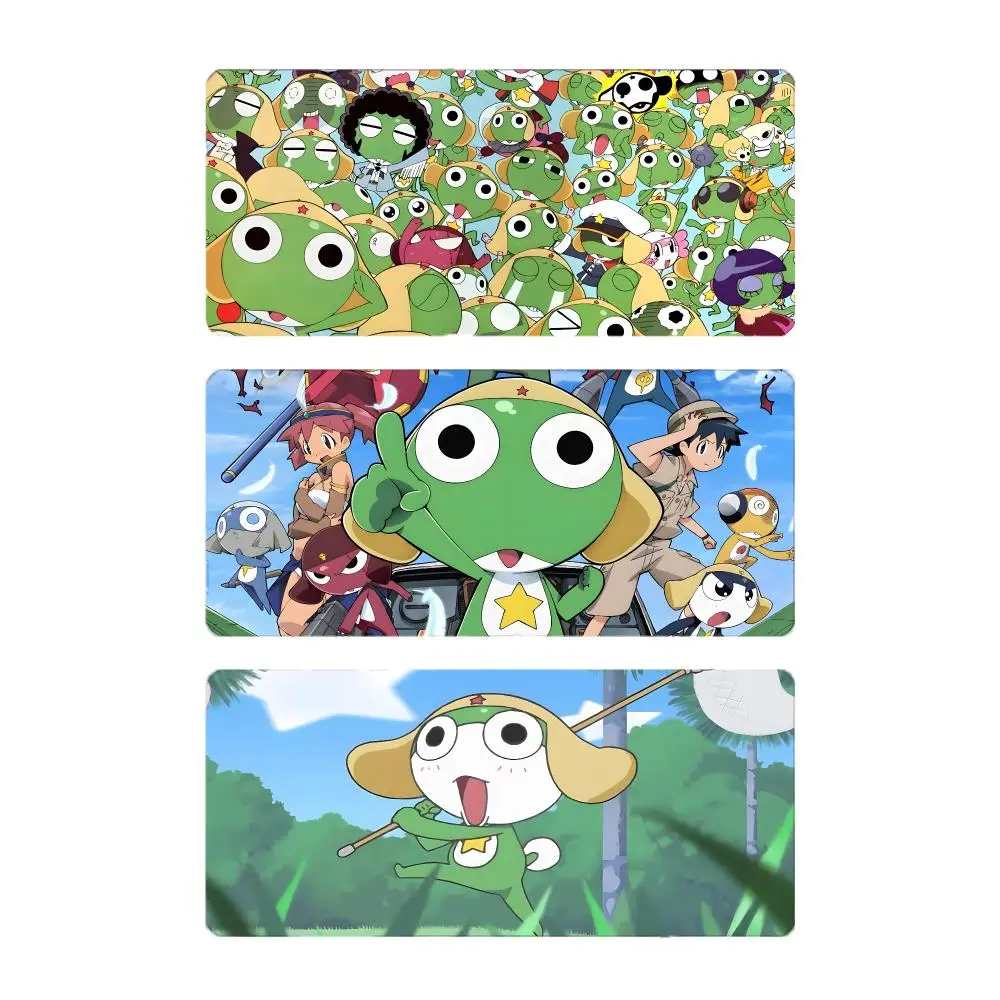 Anime Comedy Keroro Gunsou Mouse Pad Large Gaming Mousepad with Stitched Edges Thickened Desk Mat PC
