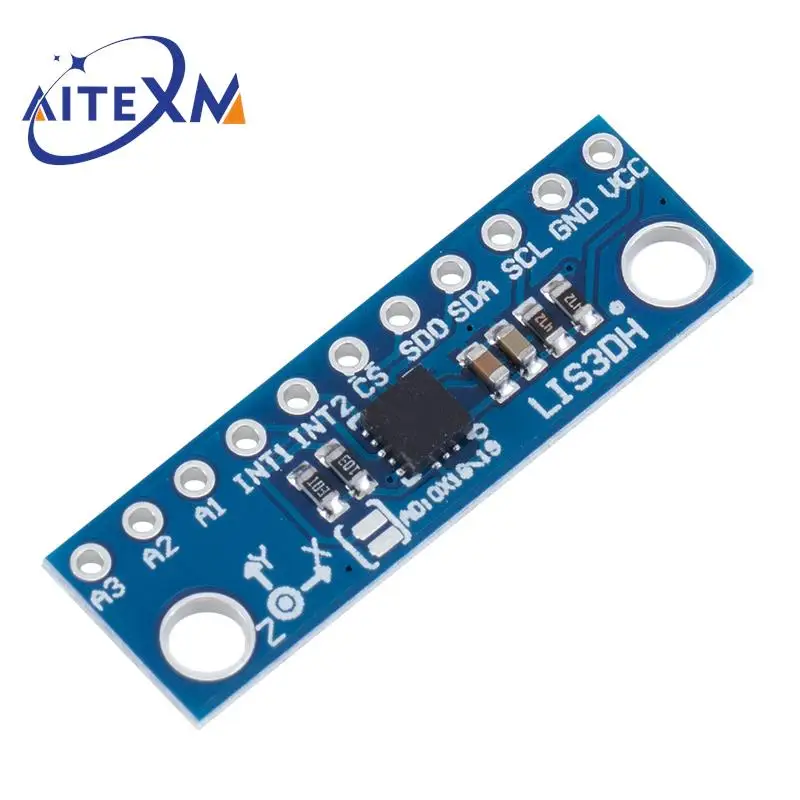 LIS3DH Triaxial Acceleration Temperature Sensor Three Converters Motion Accelerometer Module Development Board Replace ADXL345