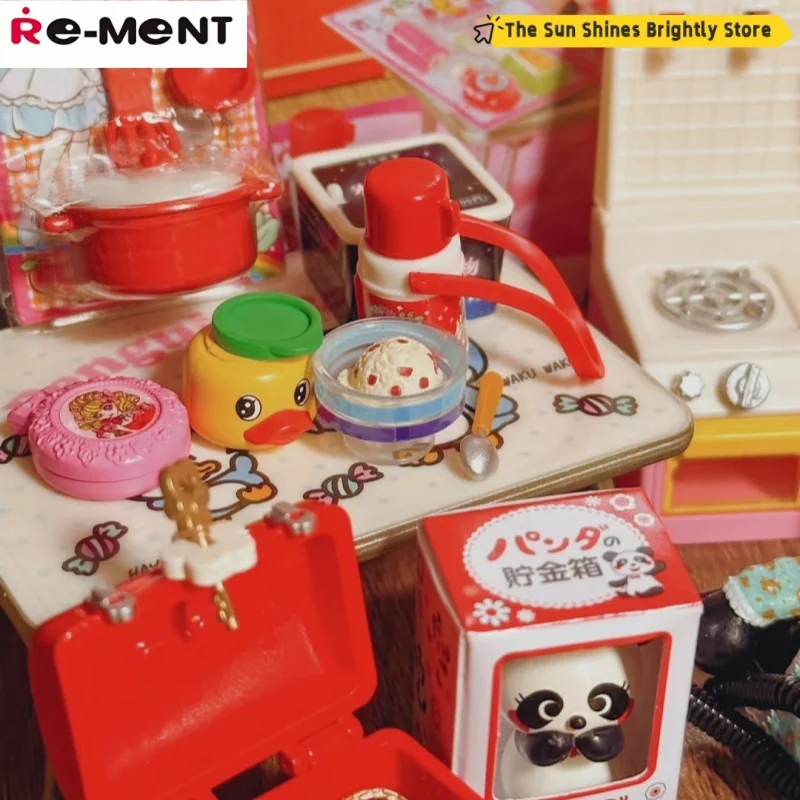In Stock Re-Ment Genuine Showa Retro Memories My Room Miniature Scene Collecte Action Model Blind Box Surprise Gifts