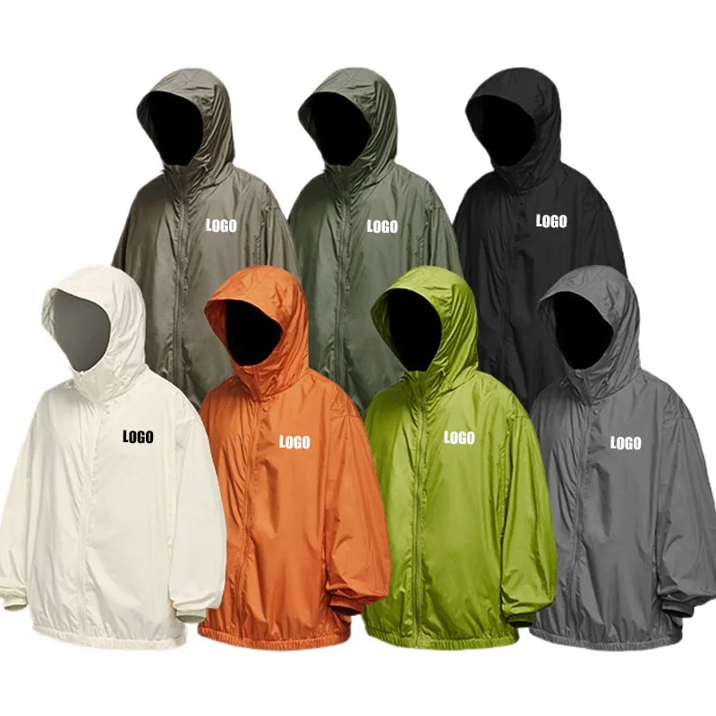 Custom LOGO men's three-proof sunscreen clothing spring and summer new light and thin outdoor sports casual couple jacket top