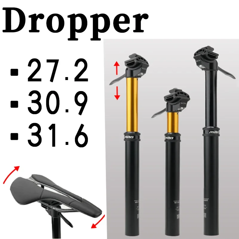 

MTB Dropper Seatpost 27.2 30.9 31.6 Hand-Controlled Adjustable Telescopic Seatpost for Mountain Mtb Road Bike Seat Post