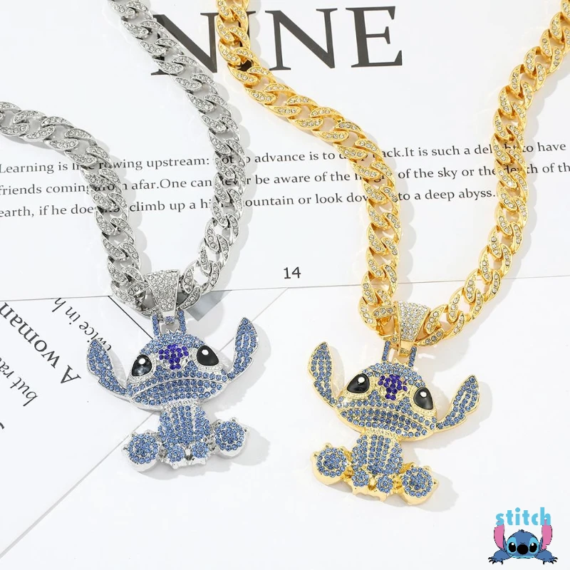 

Милое ожерелье с героями мультфильмов Диснея, креативное ожерелье в стиле хип-хоп, мужская и женская пара, металлический кулон в одном стиле, цепочка на ключицы, подарок