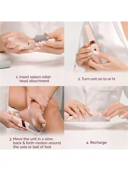 Foot Care Tool Electric Foot File Foot Callouses Dead Skin Remover Safe and Painless…