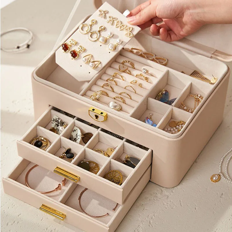 Jewelry Storage For Earring, Ring, Necklace, Bracelets Gifts For Girlfriend Jewelry Storage Organizer For Gift Wrap Storage