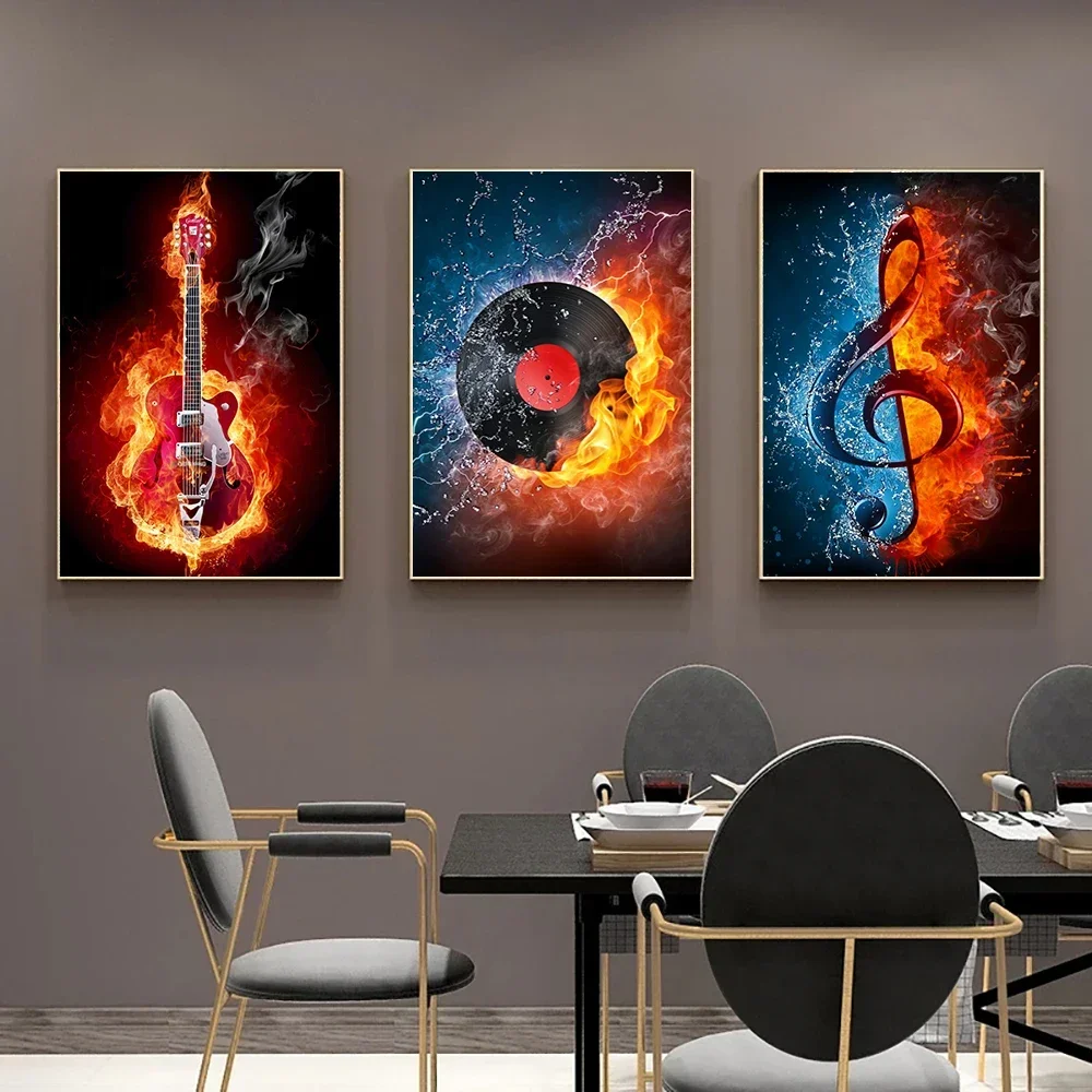 5D DIY Full Square/Round Diamond Painting Music Equipment Guitar Diamond Embroidery Rhinestone Picture Mosaic Home Decoration