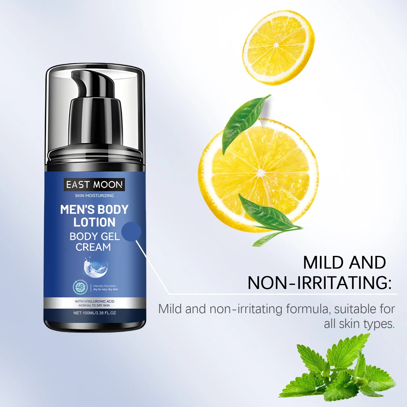 Hyaluronic Body Nourish Lotion Remove Acne Repairing Firming Deeply Moisturizing Muscle Massage Oil Control Men Skin Care Cream