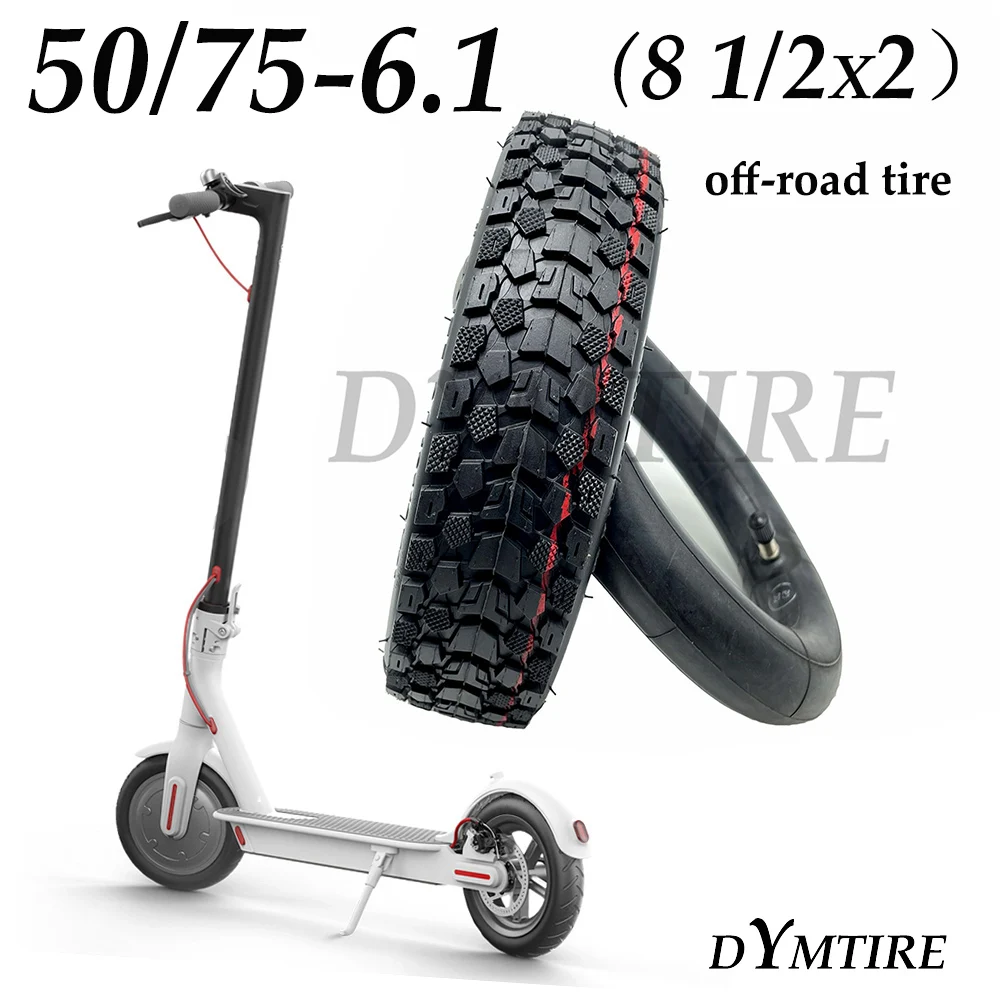 50/75-6.1ยางสำหรับ Xiaomi M365 PRO Series Scooter ไฟฟ้า8 1/2X2 Off-Road นิวเมติกด้านในด้านนอกยาง Antiskid อุปกรณ์เสริม