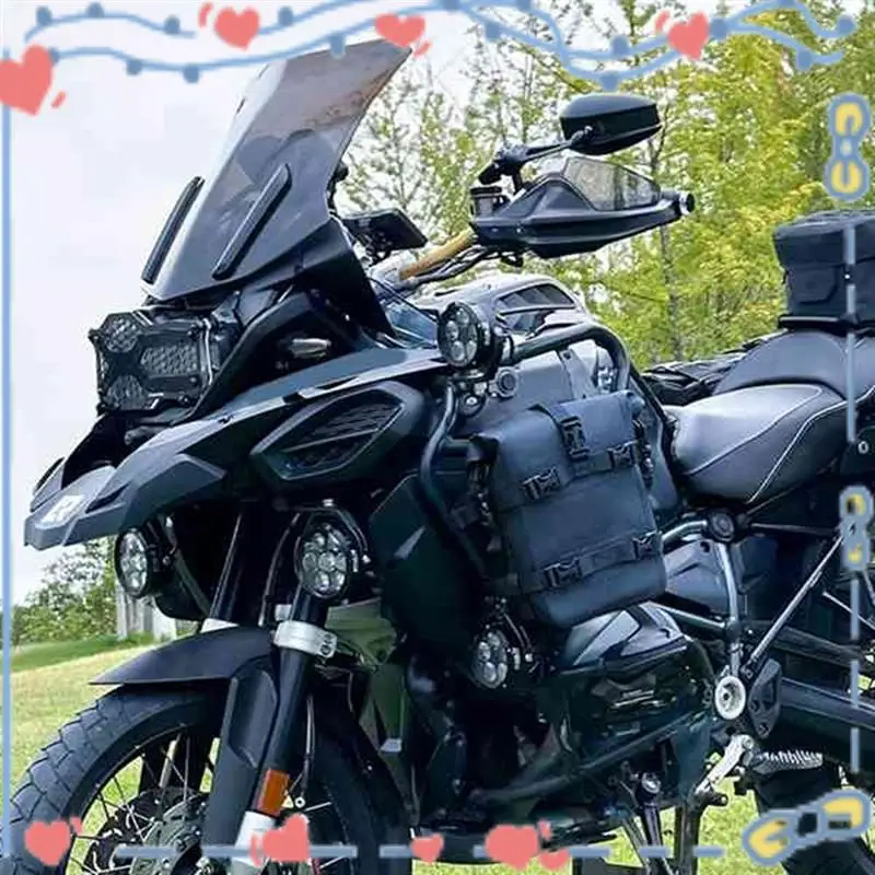 

Motorbike Rear Rack Trunk Storage Bag Waterproof Motorcycle Bumper Bag With Shoulder Strap Riding Tools
