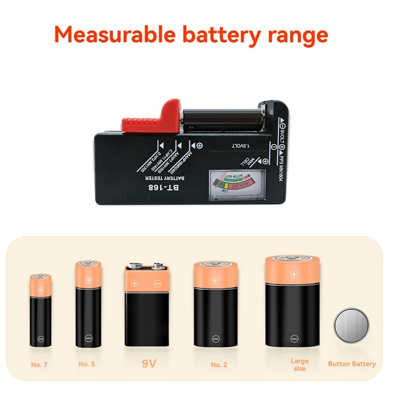 Держатель-органайзер для хранения батарей MAKE с тестером, чехол для батарей, держатели коробок с устройством проверки батареи для AAA AA C D 9V
