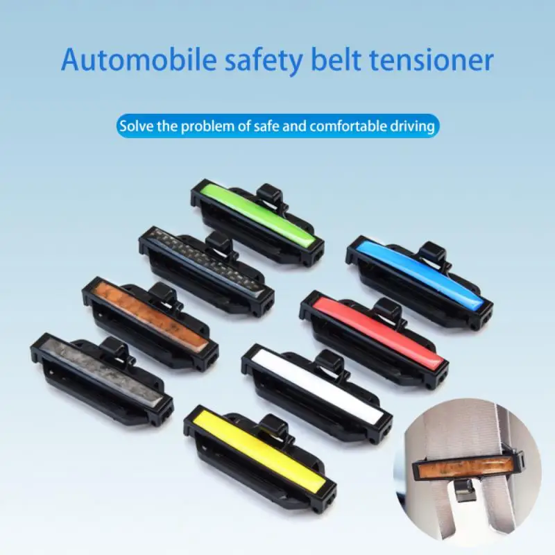 2pc Safety Belt Protection Clip Adjustment Lock Seat Belt Clamp Buckle Fastener For Vehicle Seatbelt Stopper Car Accessories