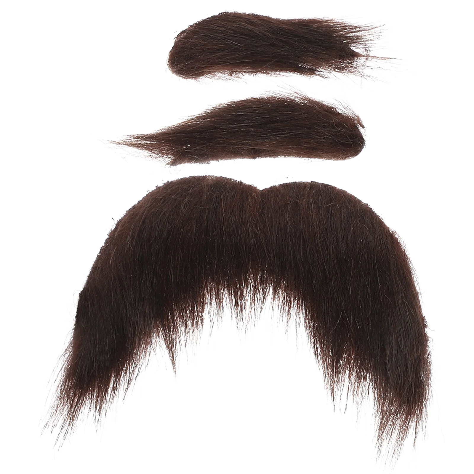 Fake Beard Party Stick on Mustache Old Eyebrows and Kit Costume Make up Beards Men Black False