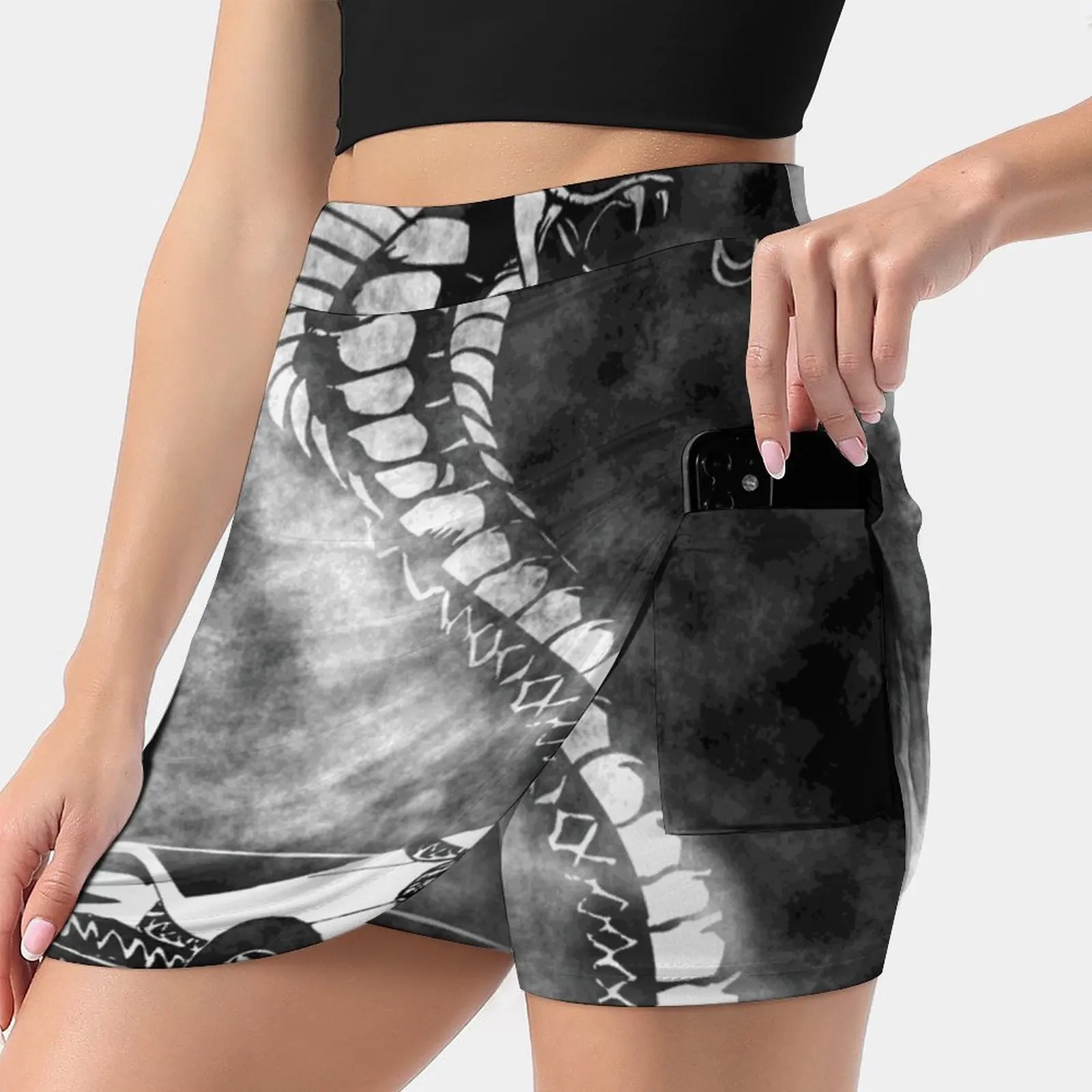 

The Effect Women's skirt Aesthetic skirts New Fashion Short Skirts Snake Nature Smoke Grunge Punk N Roll Garage Garage Art Teen