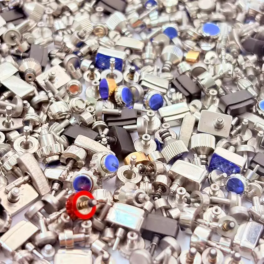 Watch Accessories Watch Miscellaneous Button Keys Various Sizes Styles Colors Random Delivery 1 Bag of About 50 Pcs Mixed Button