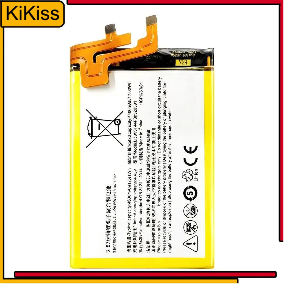 

Высокое качество 4500 мАч Li3945t44p8h 526391 Аккумулятор для мобильного телефона ZTE Nubia Red Magic 5 5S 5G NX659J + бесплатные инструменты
