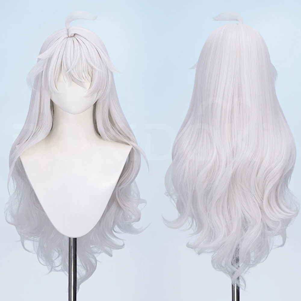 게임 Wuthering Waves Zani 코스프레 가발 베이지 화이트 긴 곱슬 머리 Montelli Family Averardo Bank Ragunna Rinascita Halloween Prop