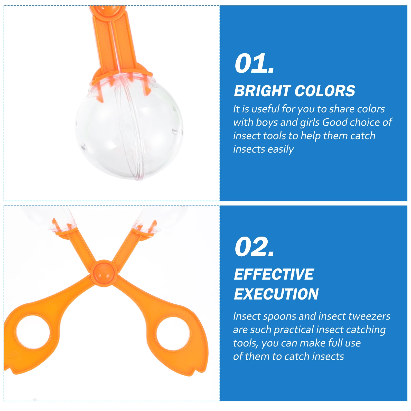 

Insect Catching Tweezers Kids Outdoor Scissor Clips Exploration Toy Nature Kit Scooper Plastic Safe Biologic Educational Gifts
