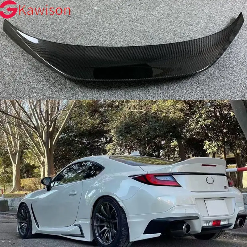 For TOYOTA ZA86 GR86 For Subaru BRZ 2022 2023 2024 Real Carbon Fiber / FRP Spoiler REAR WING TRUNK LIP SPOILERS High Quality