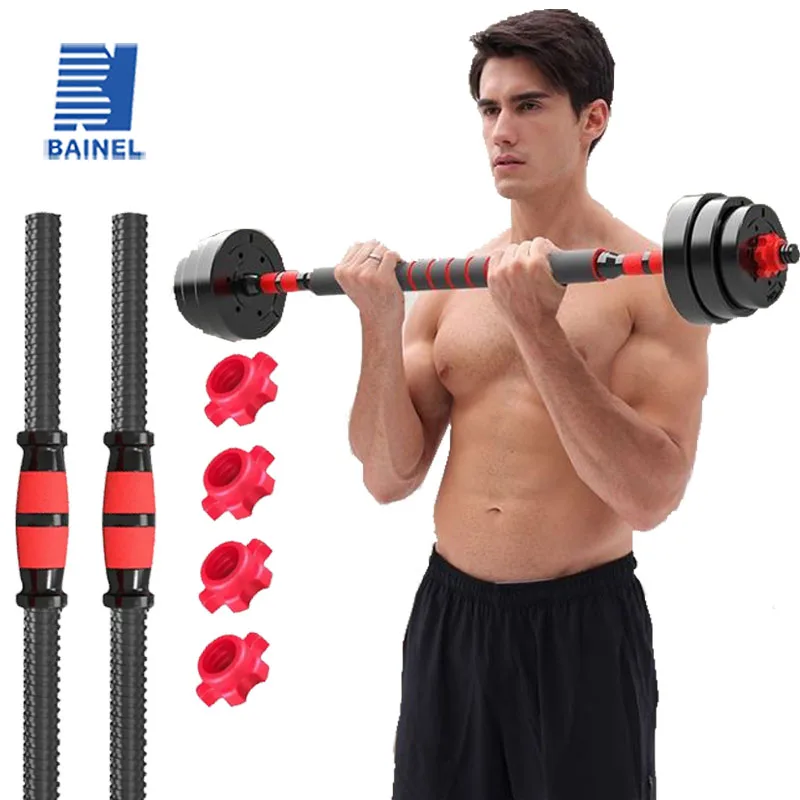 Manubrio con fibbia per bilanciere bilanciere manubrio filettato maniglie per manubri Powerlifting attrezzature per il Fitness per accessori per la