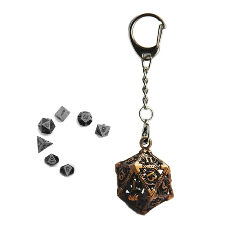 Unique Key Rings Hollow Dices Pendant Keychain Convenient Cube Set Dices Key Chain Ornament Elegant Bag Decoration Dropsale