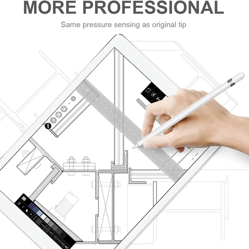 3 Pack Pencil Tips For Apple Pencil ,3 Styles No Wear Out Fine Point Precise Control Compatible With Apple Pencil Tip