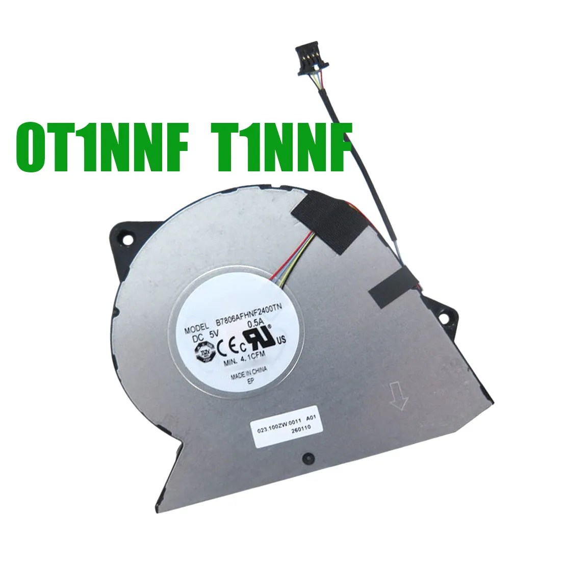 

For DELL Pro 14 PC14250 PC14255 Pro 16 PC16250 PC16255 0T1NNF T1NNF B7806AFHNF2400TN BN7505S5H-007P EG50040S1-C026-S9A CPU Fan