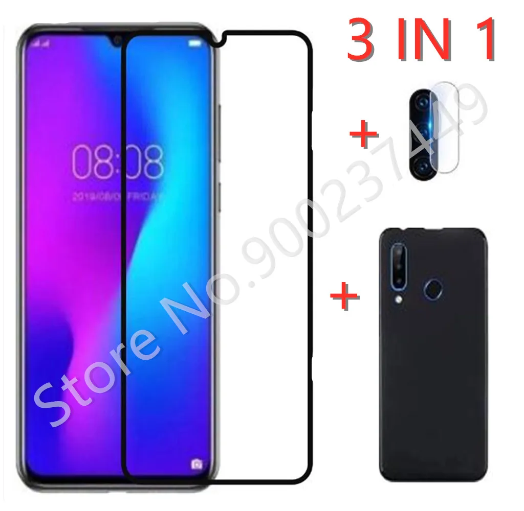 

3-in-1 Case + Camera Tempered Glass On For Doogee N20 ScreenProtector Glass For Doogee Y9 Plus 9D Phone Glass