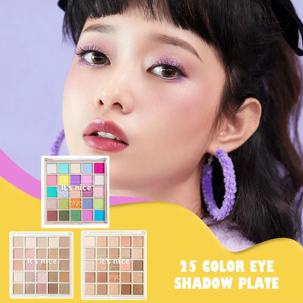 25 colori Eye Shadow Plate Eyeshadow Palette Waterproof & Sweatproof Makeup alunni Glitter Eyeshadow perfetto per glamour E V5y2