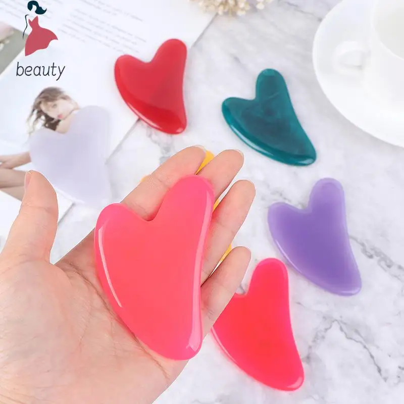 High-Quality Beeswax Face Gua Sha Board Facial Scraping Plate Multicolor Face Body Massage Tool For Neck Back Body Hot Sale