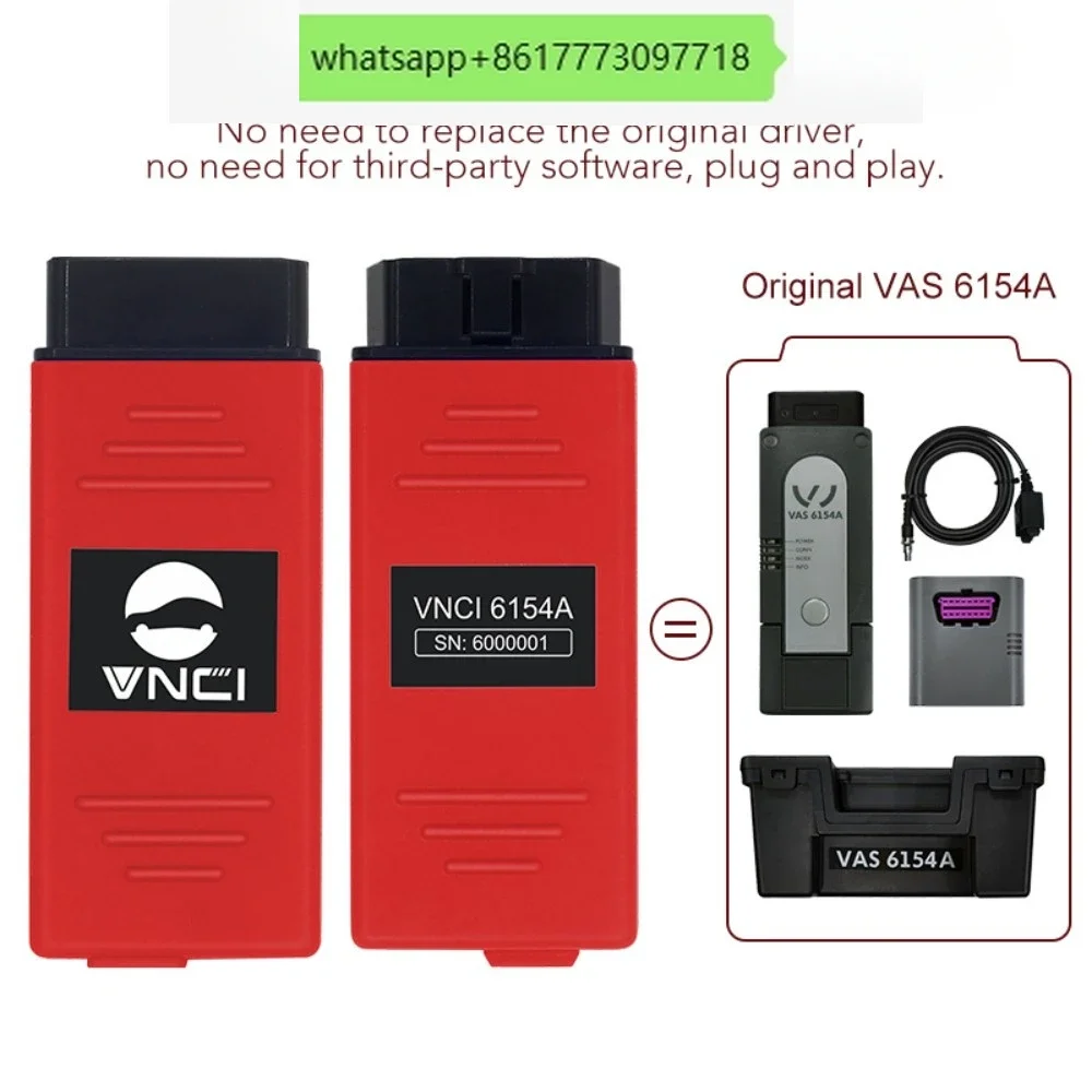 Новейший VNCI 6154 6154A ODIS 9.10 ODIS-E V14.1 Поддержка протокола CAN FD DoIP и онлайн-функций Оригинальная крышка драйвера SVCI 6154