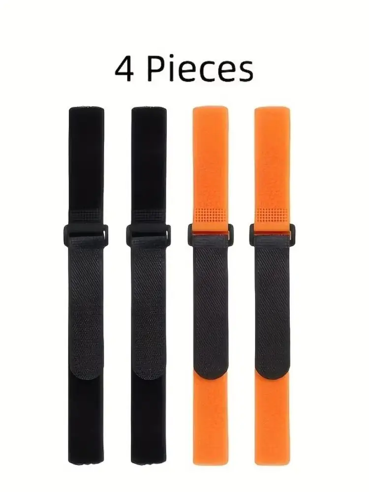 AliExpress NONE 4pcs Reusable Bike Wheel Strap Adjustable Bike Wheel Stabilizer Straps Bike Rack Strap with Durable Hook 2pcs Black 2pcs Orange