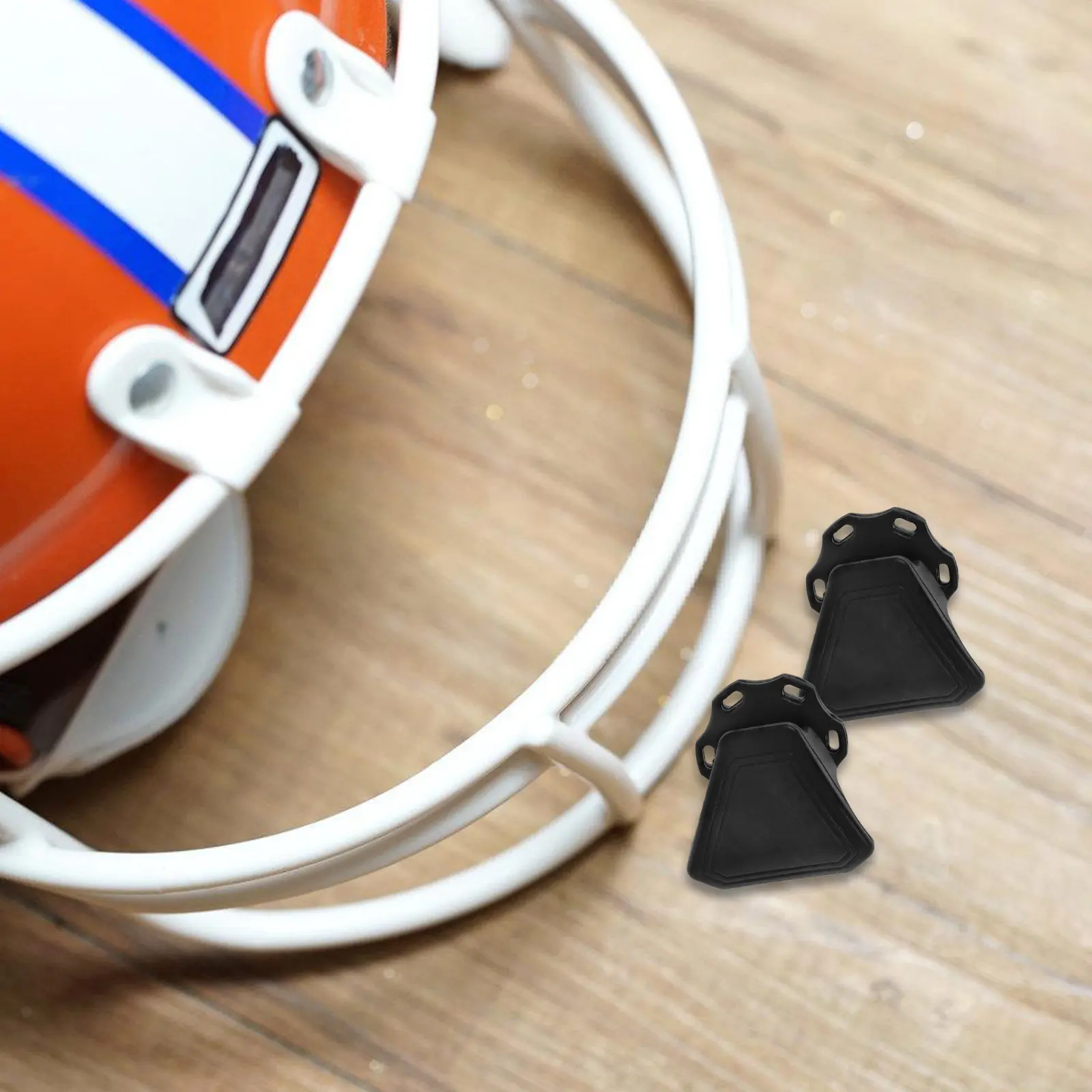 

1 Pair Sun Visor Fastener Football Visor Clips Secure Clamp for American Football Accessories Protection