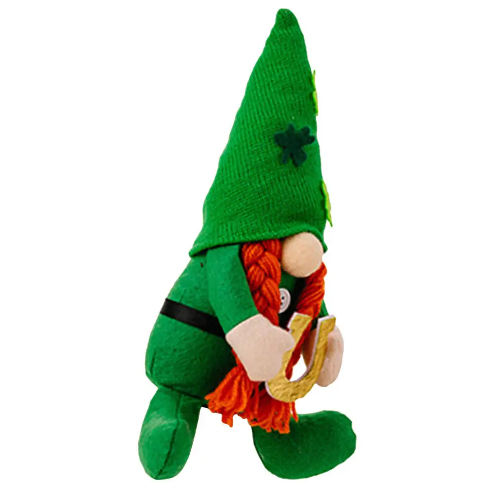 

St Patrick's Day Gnome Decoration Festive Dwarf Ornament for Home Shop Window Party Scene Warm Atmosphere Lovely Eye Catching