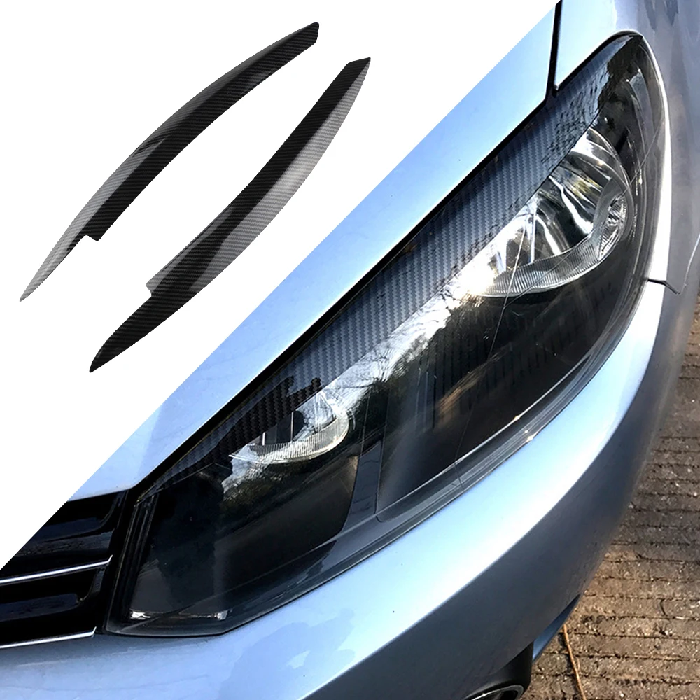 

Carbon fiber Sticker Case for Volkswagen GOLF 6 VW golf 6 MK6 / GTI /R20 Forming Light Eyebrow Eye Line