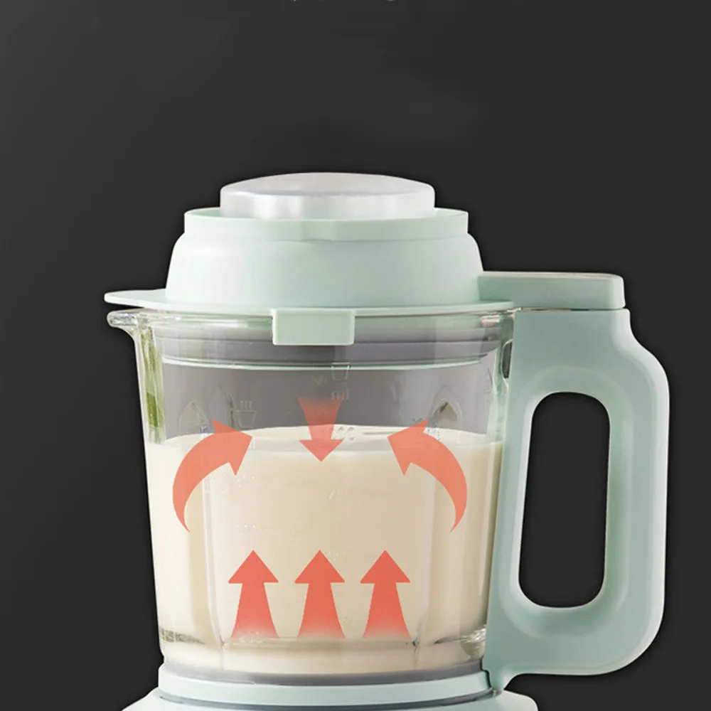 ماكينة تصنيع حليب فول الصويا المنزلية عصارة صامتة أوتوماتيكية تسخين صغير متعدد الوظائف ماكينة طهي الطعام المساعدة