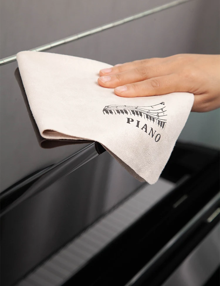 Pano de camurça especial para limpeza de piano, pano de limpeza, pano de limpeza grande para remoção e manutenção de manchas de instrumentos