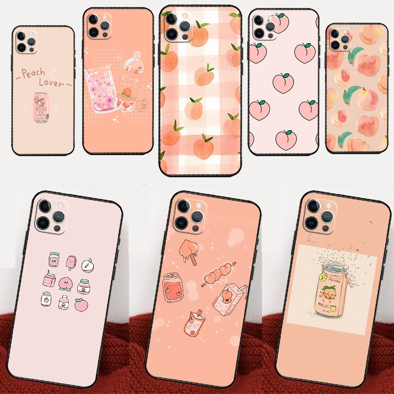 Pink Peaches Aesthetic For Samsung Galaxy A17 A37 A57 A13 A33 A53 A54 A16 A26 A36 A56 A12 A32 A52 A15 A35 A55 Case
