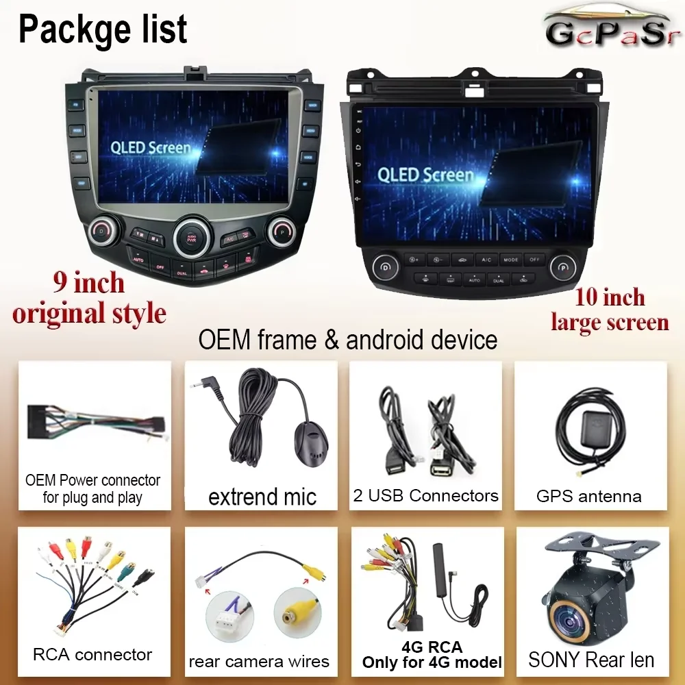 DVD NO 2DIN Android 14 For Honda Accord 7 CM 2003-2008 Car Stereo Autoradio Multimedia Player Radio GPS Navigation Carplay QLED image 6