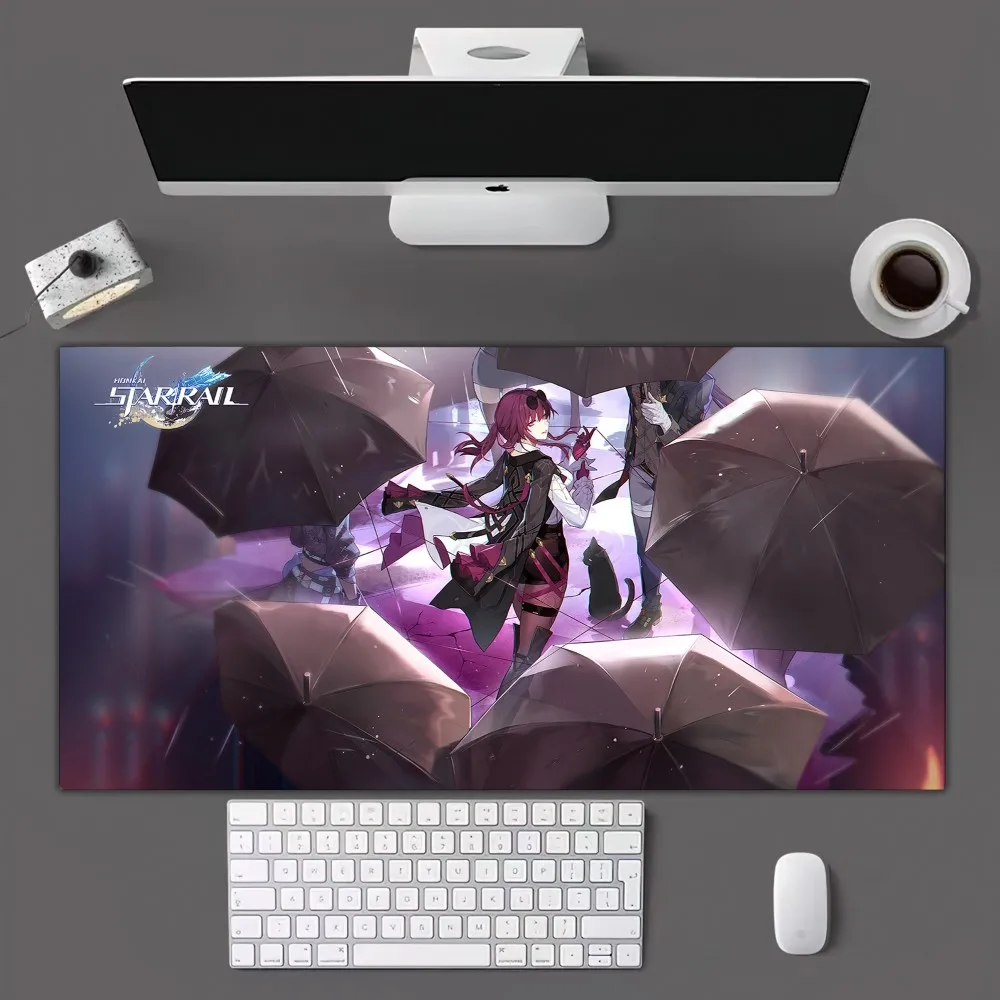 Imagem -02 - Honkai Star Rail Gamer Mousepad Mouse Pad Longa Esteira de Mesa para Escritório Jogo Quente