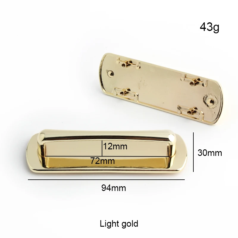 2-10Sets Metal Magnetic Square-shaped Closure Locks For Bags Shoulder Strap Belt Purse Padlock Decorative Buckles Accessories