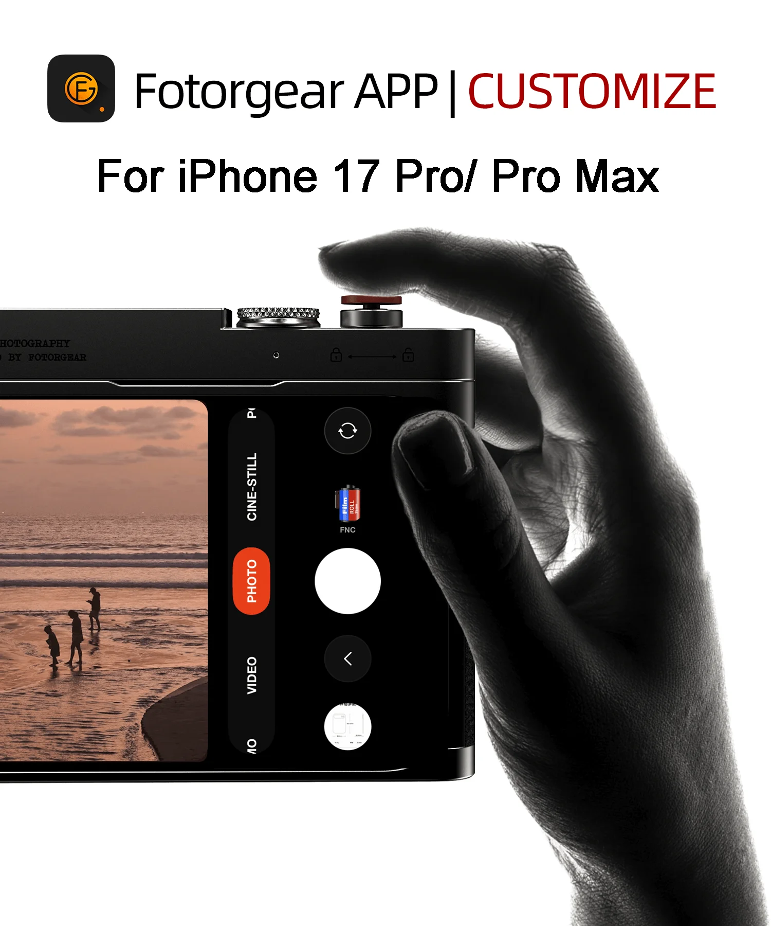 Fotorgear Retro Photography Kit For iPhone 17 Pro/ Pro Max T-mount