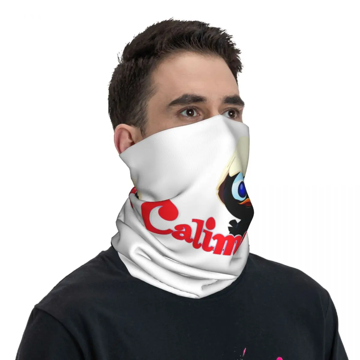 Calimero Bandana Neck Gaiter Printed Mask Scarf Multi-use Headband Riding Unisex Adult All Season