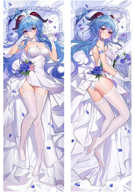 

Genshin Impact Lumine Barbatos Hu Tao Kamisato Ayaka Yoimiya Lolita pillowcase Skin friendly body pillow Sexy Doll accessory
