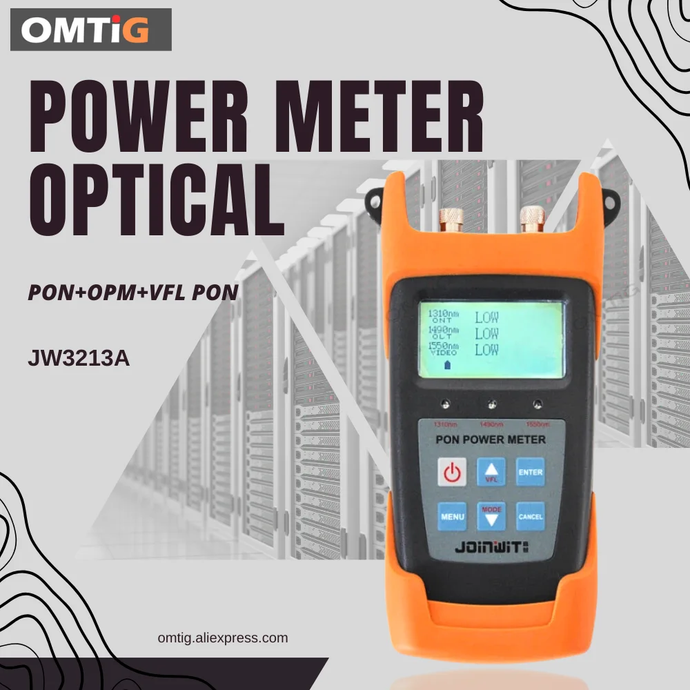 

JW3213A Optical Power Meter for Voice Data Video Signal, Simultaneous Measurement, PON, OPM, VFL, PON, GPON,