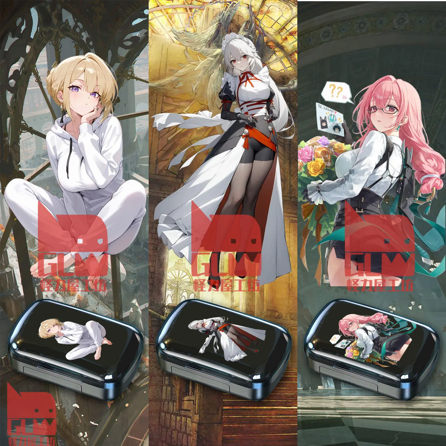 Zenless Zone Zero Evelyn Chevalier سماعات رأس لاسلكية عالية الجودة بلوتوث 5.0 IPX5 HIFI داخل الأذن سماعة الألعاب سماعات الألعاب